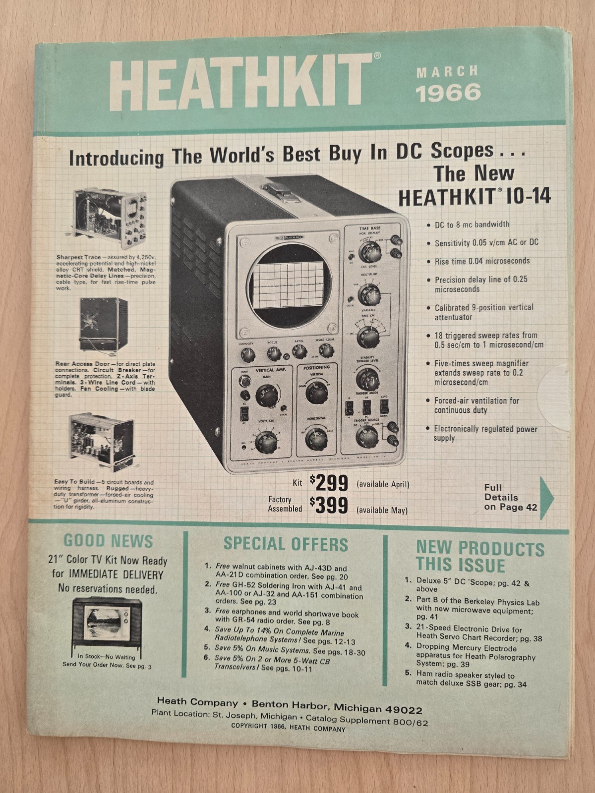 Heathkit Electronics Catalog - March 1966          H