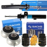 Sachs 2X StossdÄMpfer GAS +Domlager +PROTECTION-KIT Vorne FÜR BMW 3-ER E90 E91