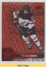 2022 Team Canada Juniors Red Champagne Foilboard Melodie Daoust #48 READ o1h