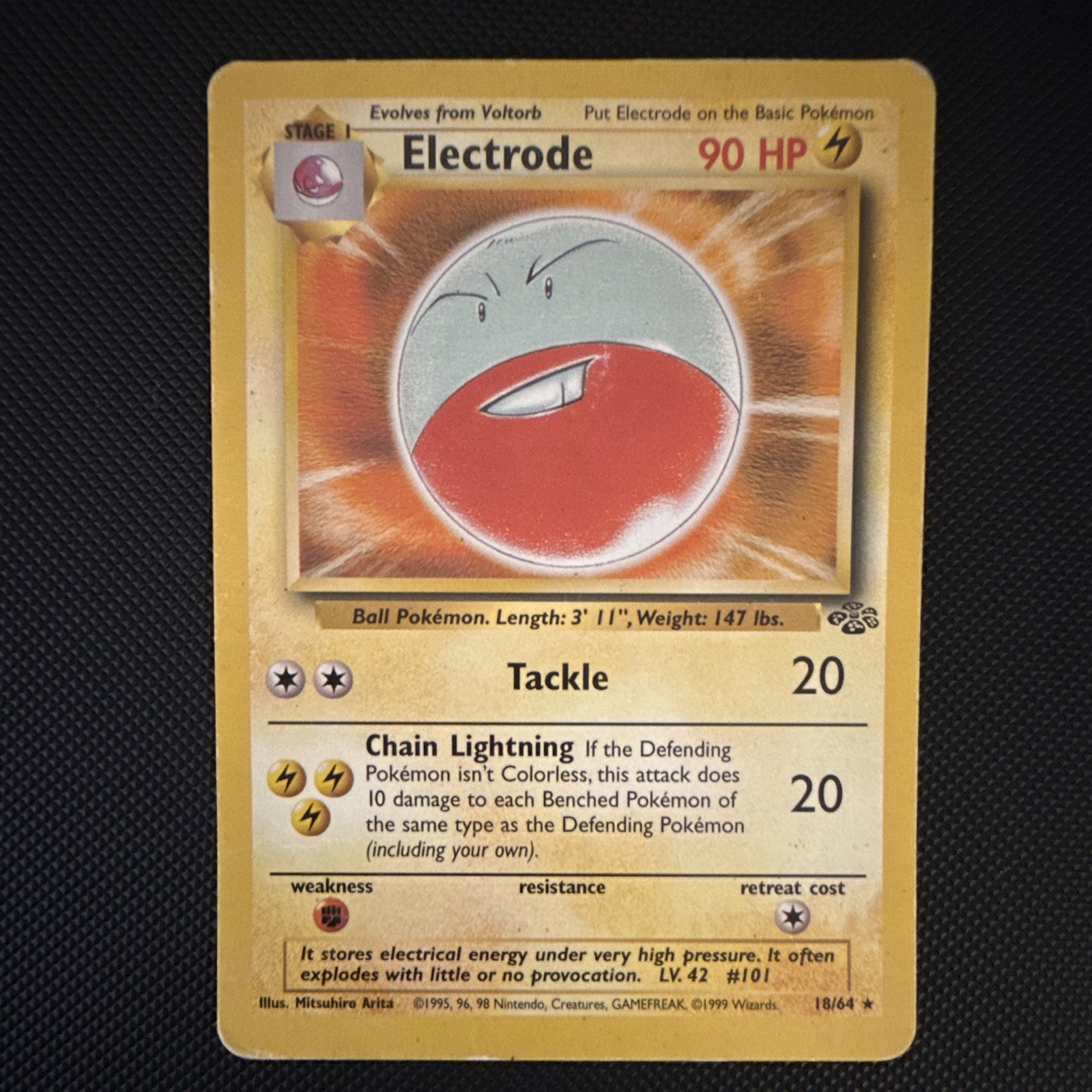 Electrode - Holo - 18/64 Jungle Set - Pokémon TCG - 1999