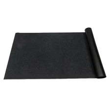 Commercial-Grade Entrance Mat 3X10Ft Indoor Outdoor Grey Striped Floor Mat Heavy