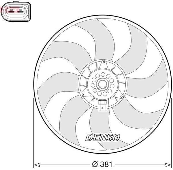Denso LüFter MotorküHlung MotorlüFter KüHlerlüFter DER02006-image