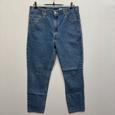 Vintage Levi's 512 Slim Fit Tapered Leg Jeans Measured 36x30 Denim USA D067 -7