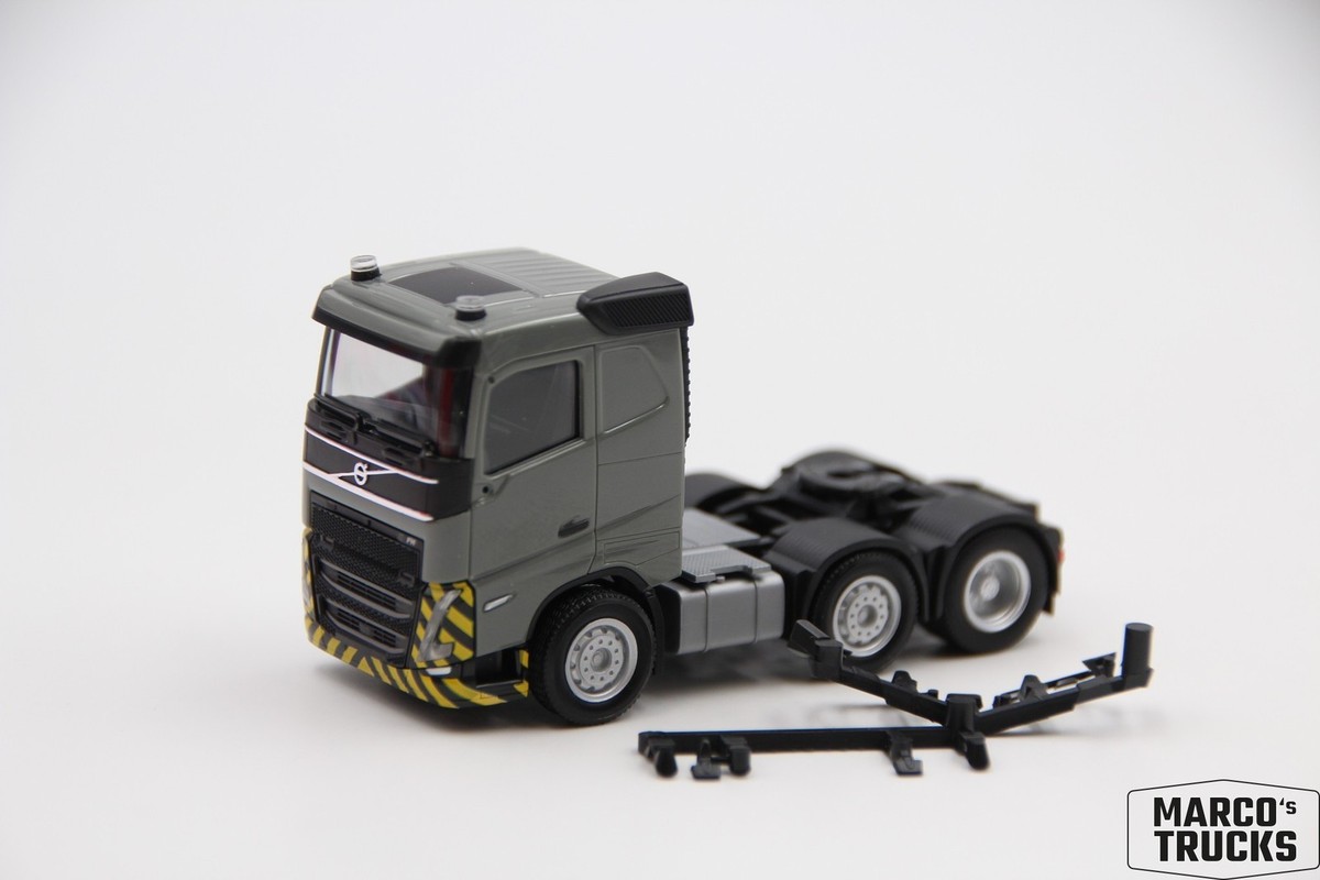 herpa 1/87 14台セット Herpa Volvo FH FD 2020 6x2 Tractor 3a gray/yellow from 316224 1:87