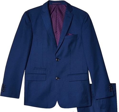 Supreme Sharkskin Suit Blue Mens XL 36 FW19 Wool/Polyester Blend