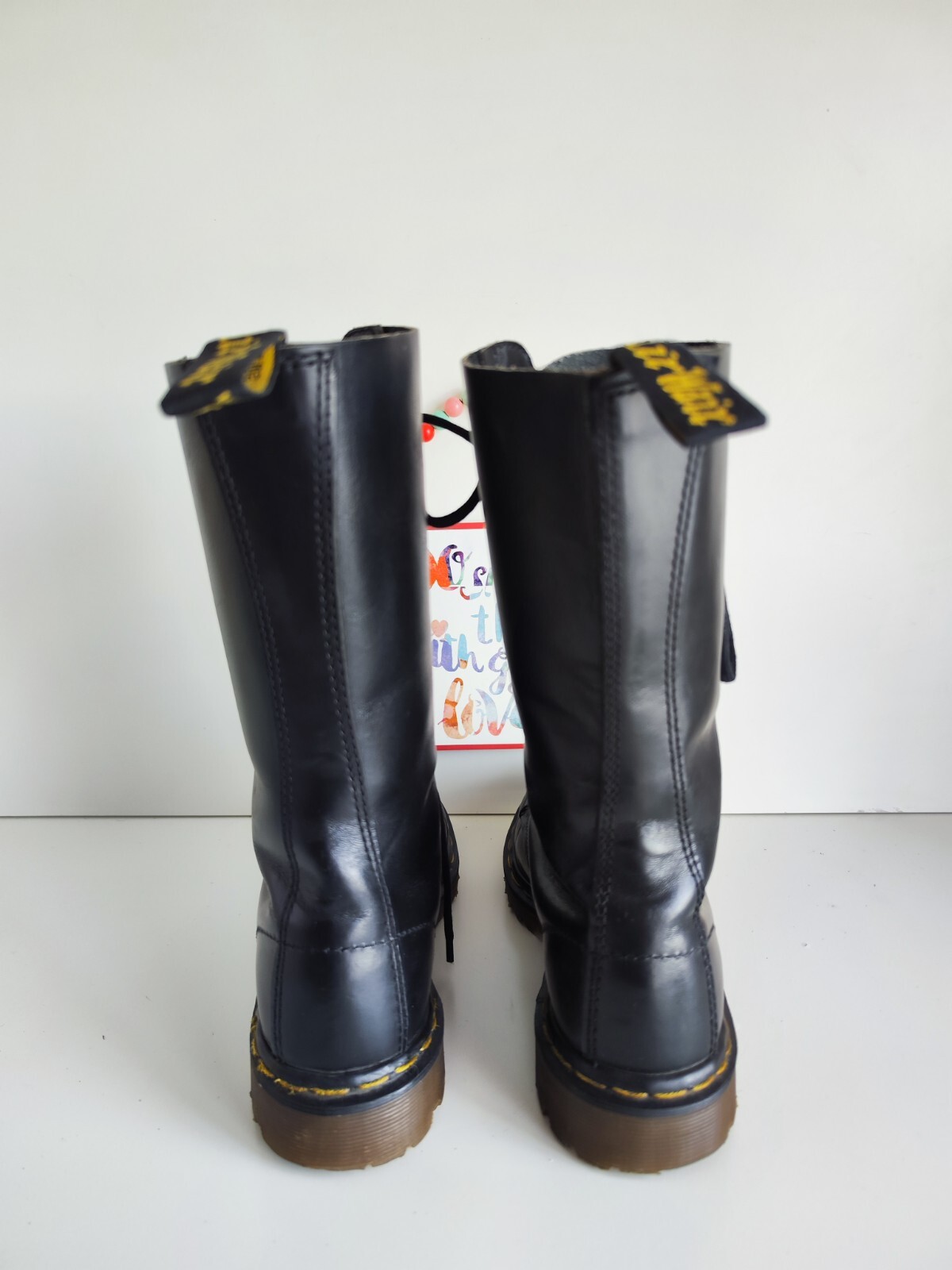 Dr martens 14 eye 1914 black england vintage boots UK6 EU39 US8 image 8