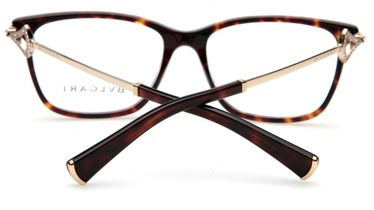 NEW BVLGARI 4166-B 504 TORTOISE EYEGLASSES GLASSES 54-16 
