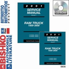 2001 Dodge DR Ram 1500/2500/3500 Truck Shop Service Repair Manual CD