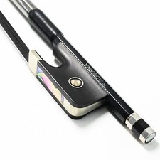 1/2 Size  50 OFF-Special SALE Natural Black Horsehair Carbon Fiber Cello Bow