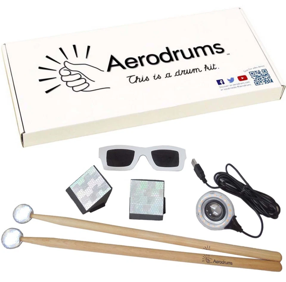 Aerodrums Schlagzeug + 2 Stk Stick-Reflektoren - Bild 2 von 4
