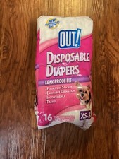 Disposable Female Dog Diapers Absorbent  Leak Proof XS/Small OUT Pet Care