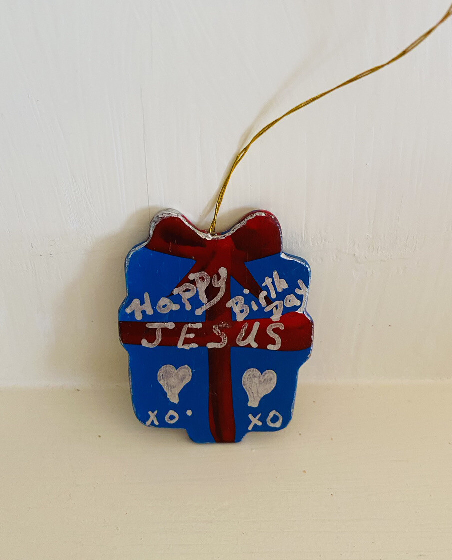 Vintage 80s Handmade Christmas Ornaments Lot of 7 Mrs Claus