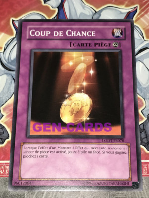 Yu Gi Oh Karte Glücksfall Lodt-FR078x3