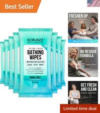 Ultra Thick Bath Wipes - Ideal for Gym, Camping, Elderly  Post Surgery Use