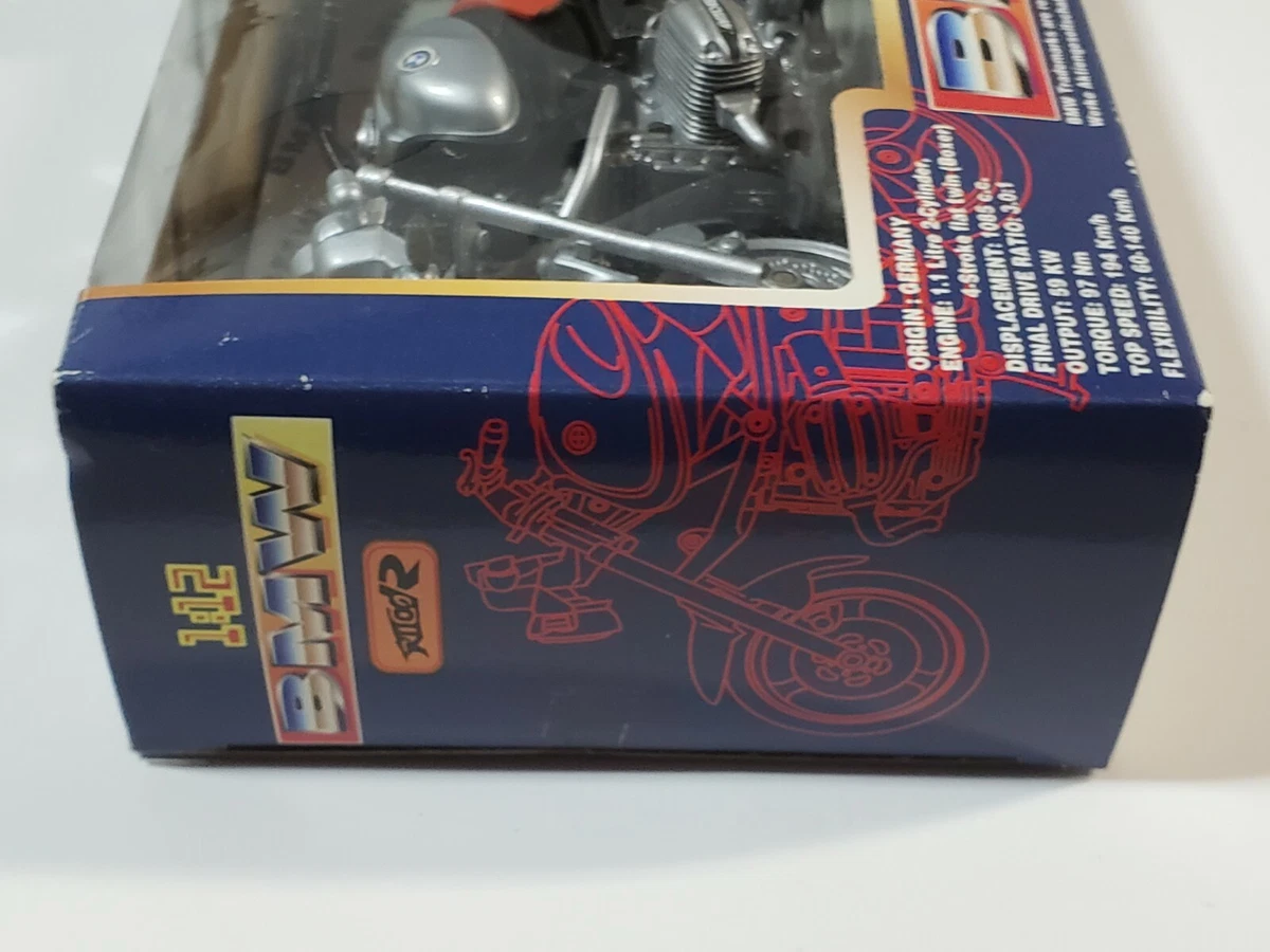 New-Ray Toys Vintage 1996 Diecast Red BMW R1100R Motorcycle 1:12