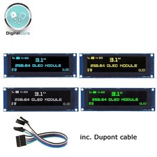 Large OLED Display 3.12" Inch SPI LCD 256x64 Graphics SSD1322 Tested - Arduino