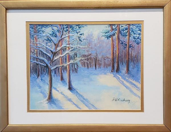 Winter. Original framed into 13