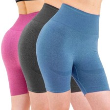 Women Push-Up Gym Yoga Leggings Shorts High Waist Pants Booty Fitness Sports Hot