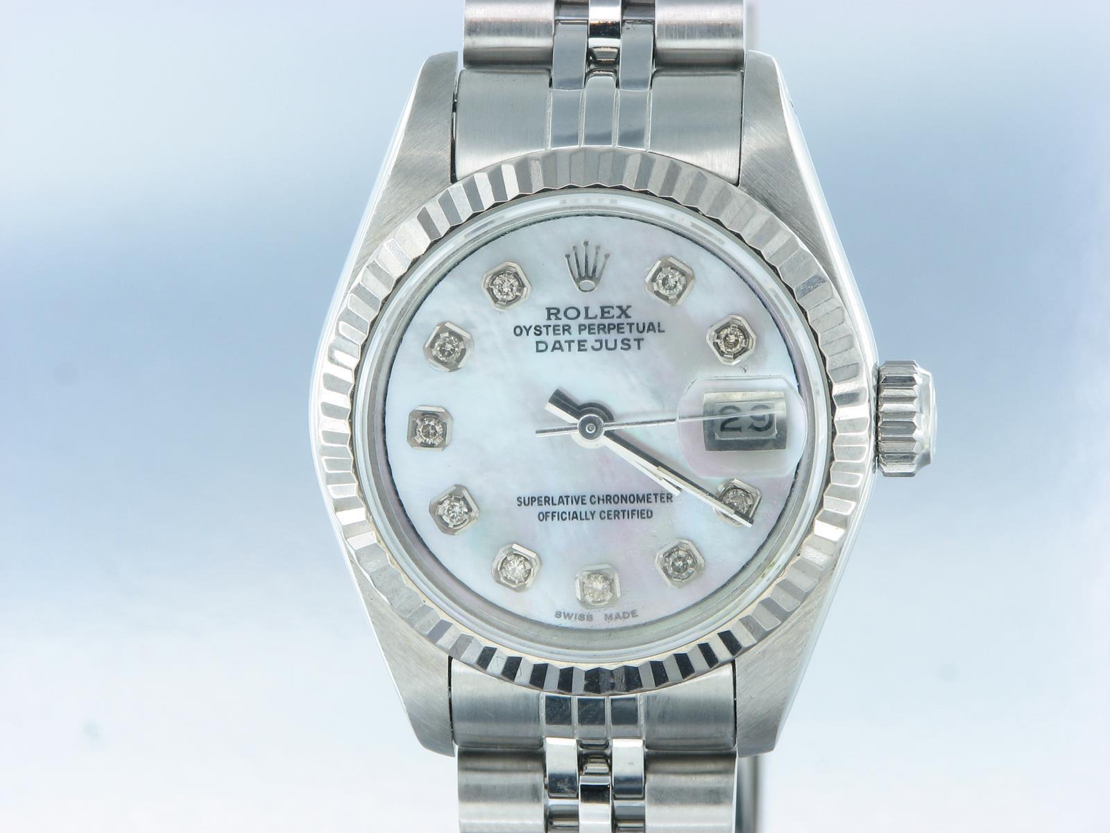 ROLEX DATEJUST STAINLESS STEEL DIAMOND OYSTER
