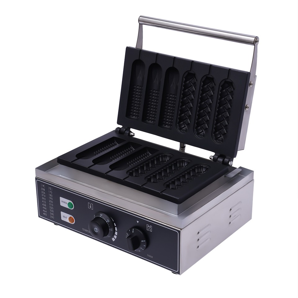 Commercial Electric Waffle Maker Corn Hot Dog Waffle Baker Machine 2