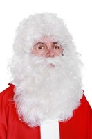 Nikolaus Bart PerüCke Set Weihnachten NikolauskostüM ZubehöR Weihnachtsmann
