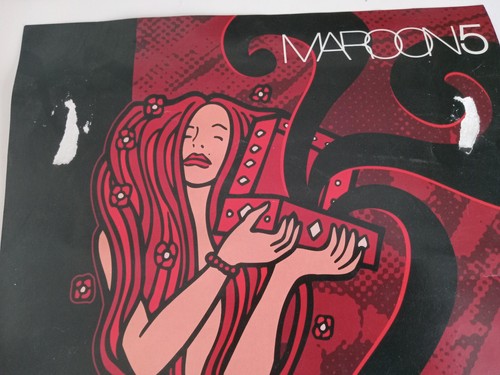 Póster Maroon 5 FIRMADO Vintage Pop Rock Autógrafo Reales Canciones sobre Jane 2002 - Imagen 5 de 10