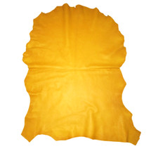 Ultra Premium Golden Yellow Kidskin Leather Hide Kid Goatskin Linings Garments