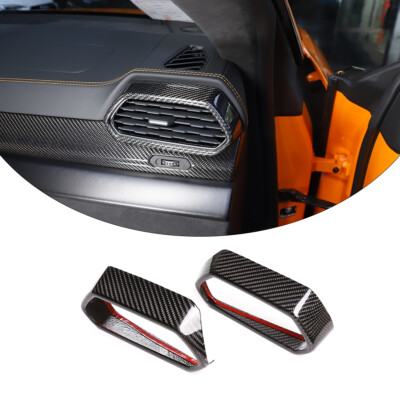 2pcs real carbon fiber side air outlet frame trim Für Lamborghini URUS 18-21