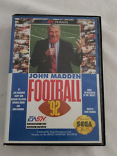 John Madden Football '92 (Sega Genesis) - Box, Manual, & Game - Tested