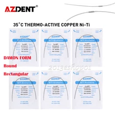 AZDENT Dental Ortho Super Elastic Cu-NiTi Arch Wire Stop Round/Rectangular Damon