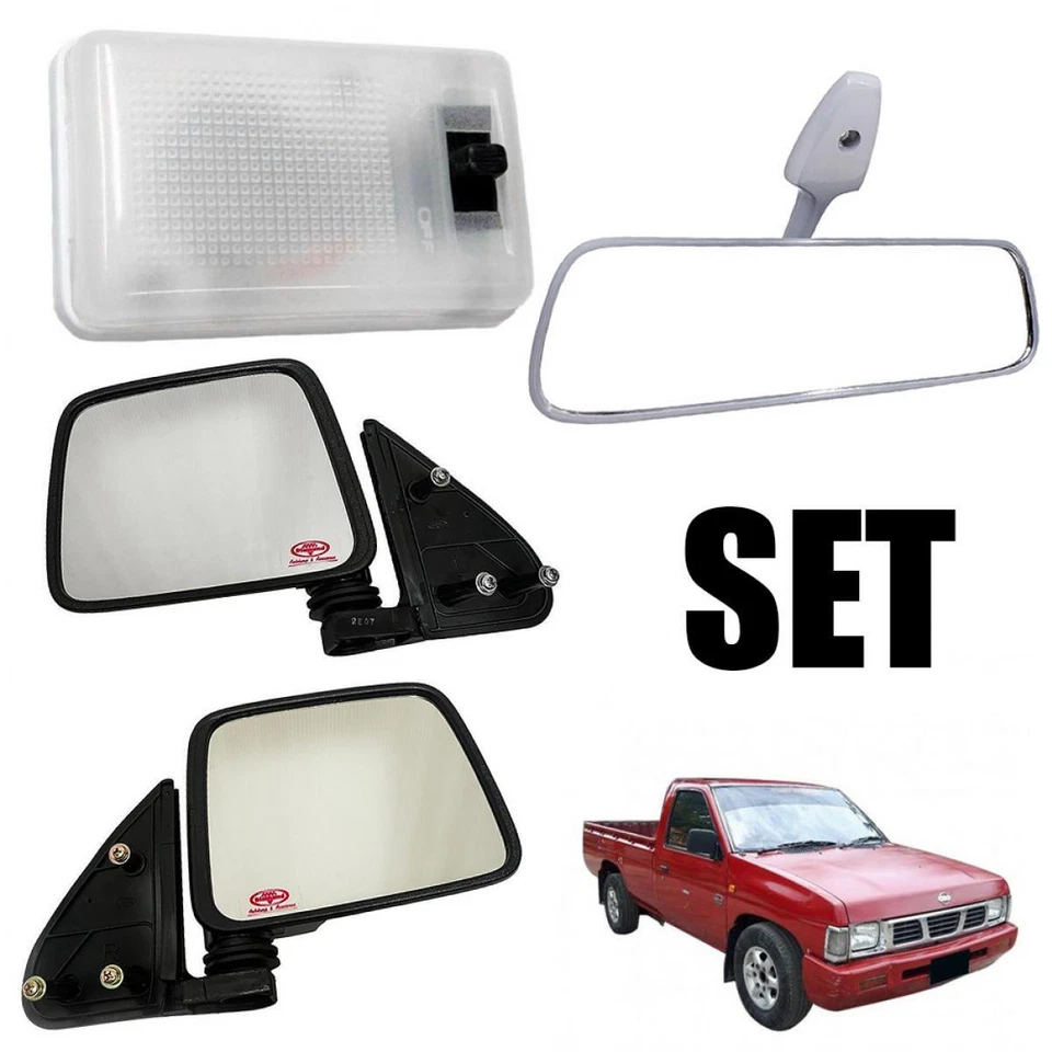 JUEGO LUZ DOMO RETROVISOR INTERIOR RETROVISOR LATERAL PARA PICKUP NISSAN NAVARA D21 UTE Foto 2 de 4