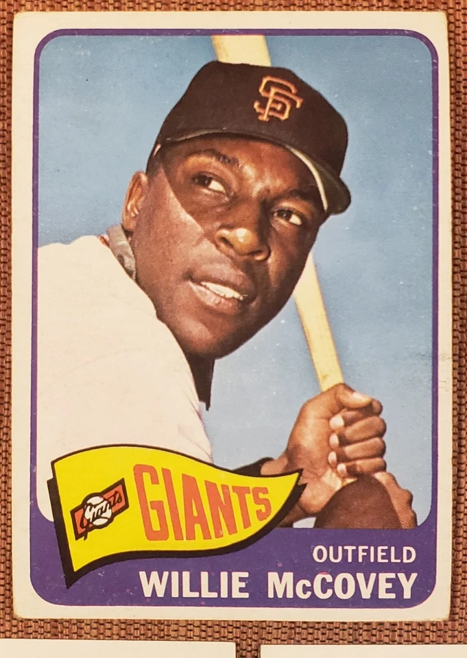 Tarjetas de béisbol 1965 Topps Giants Willie McCovey Al Stanek Jose Pagan TC con Mays Foto 2 de 4