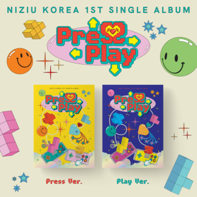 NiziU  韓国盤1st Single Album 「Press Play 」 s-l400.jpg