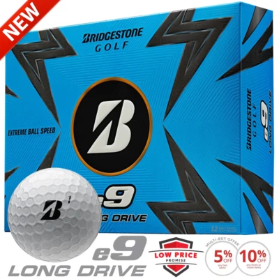 BRIDGESTONE 2023 e9 LANGANTRIEB GOLFBÄLLE / DUTZENDPACK / MEHRKAUF RABATTANGEBOTE
