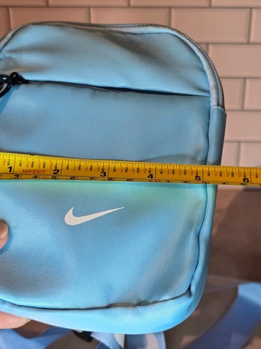 NWT Nike Light Blue Mini Adjustable Sling Crossbody Shoulder Bag 5x7 - 第 4/6 張圖片