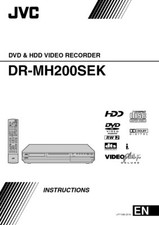 JVC DR-MH200SEK DVD Recorder Owners Instruction Manual Reprint
