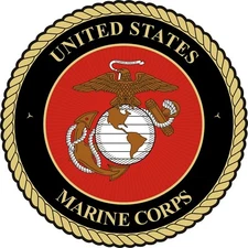 United States Marine Corps Seal (View 1) Decal - 4.00" Wide x 4.00" Tall Decal