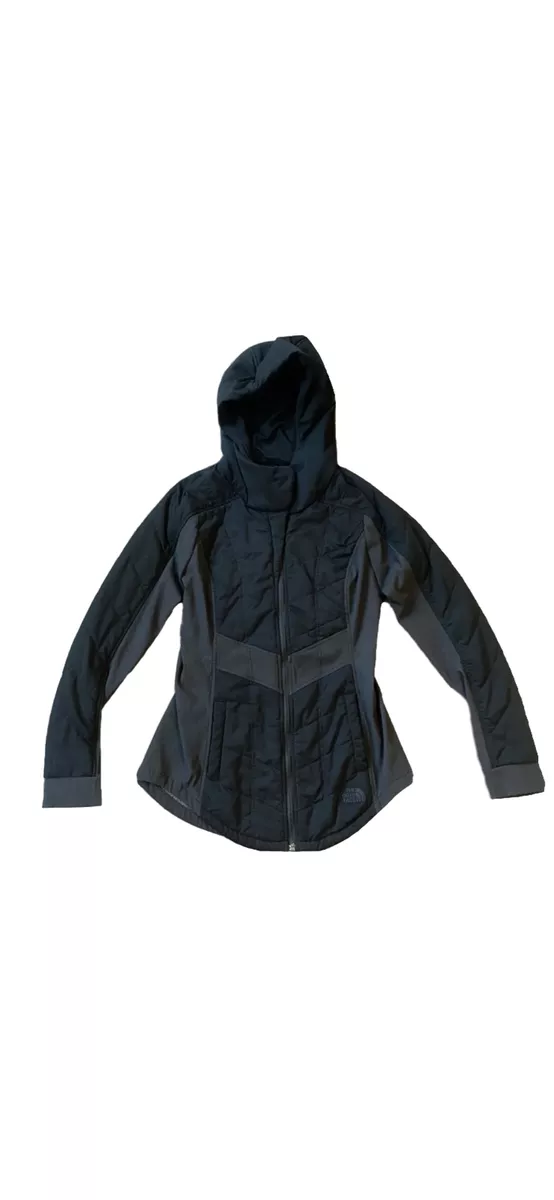 The North Face Womens Pseudio Jacket S Black Gray Full Zip
