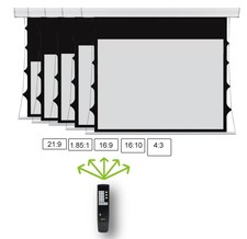 Screenline 224cm wide WAVE Multi Format projection screen