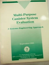 Multi Purpose Canister System Evaluation DOE Yucca Mountain Study Sept. 1994