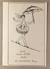 Disegno A Molla Ingrid Weise Rostock? Ragazza Su Una Fune Artista 1988