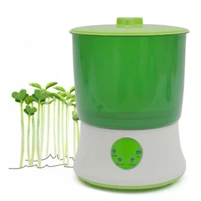 2 Layer Multifunctional Bean Sprout Maker Automatic Seed Sprouter Machine 110V
