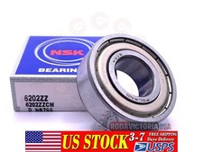 NSK 6202 ZZ DEEP GROOVE BALL BEARING, METAL SHIELDED 15x35x11mm