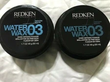 Redken Water Wax 03 Shine Defining Pomade, 1.7 oz ( Pack of 2 )  NEW