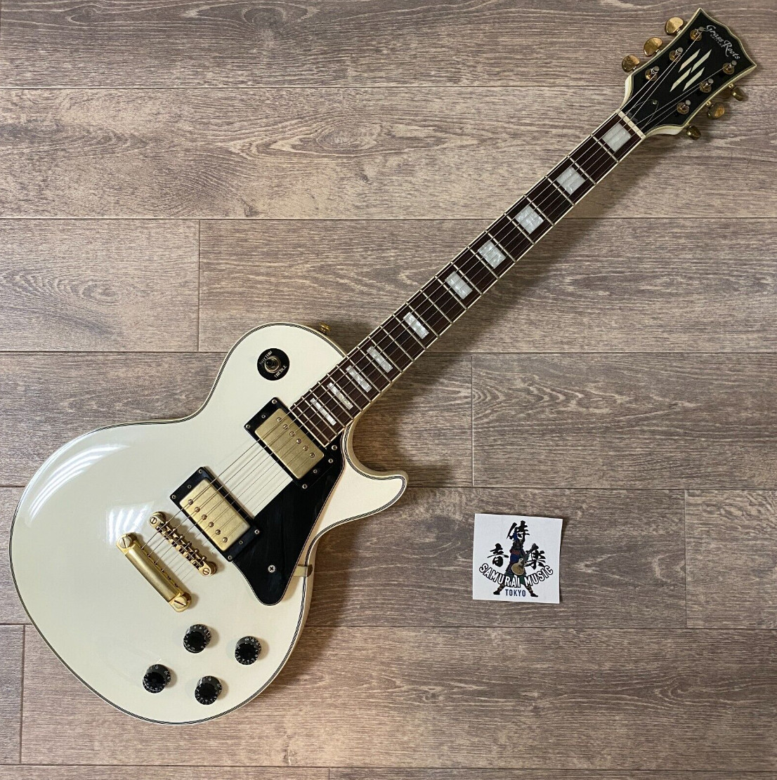 Grass Roots By ESP Electric Guitar Les Paul Custom White Type From