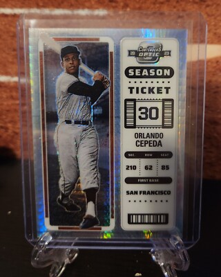 ORLANDO CEPEDA 2023 Panini Chronicles CONTENDERS OPTIC HYPER PRIZM #'d 12/75