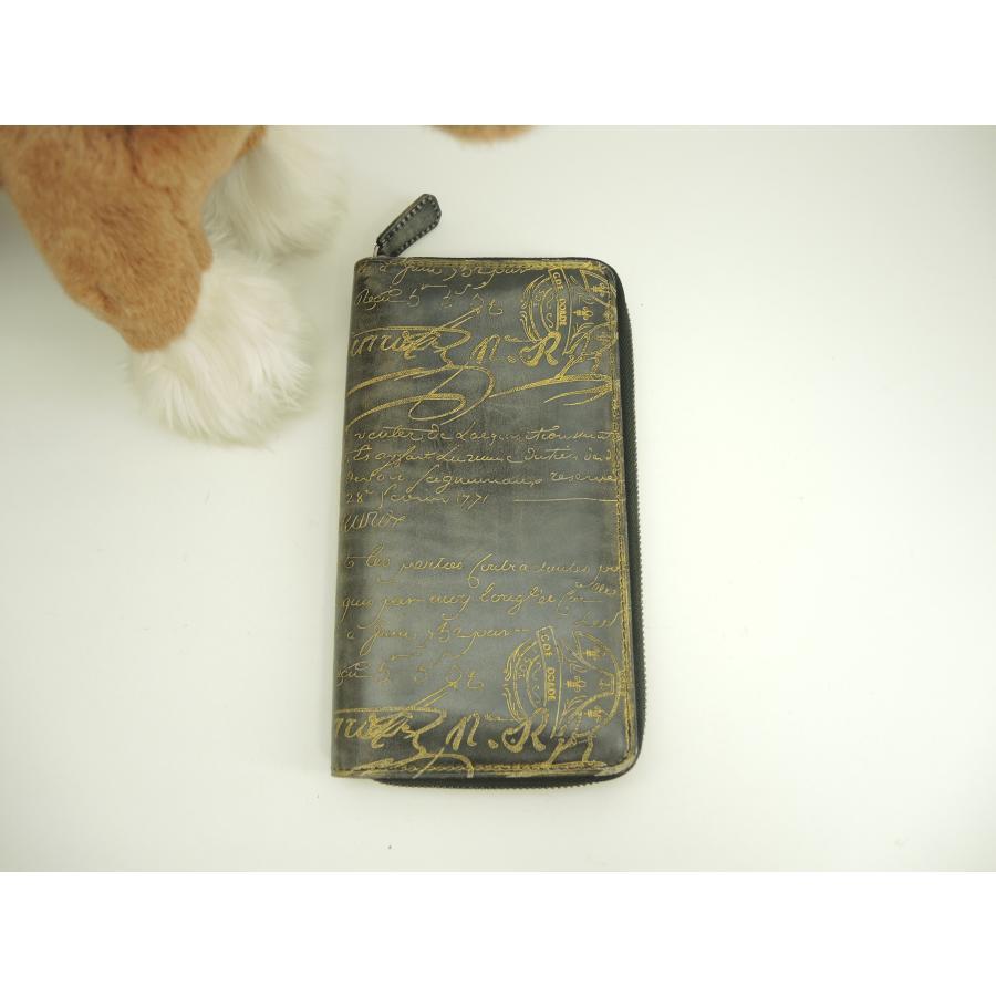 小物 Berluti ITAUBA Gold Scritto Long Wallet Berluti ITAUBA Gold Scritto Long Wallet