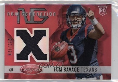 2014 Certified New Generation Mirror Materials Red /299 Tom Savage Rookie RC 7eo