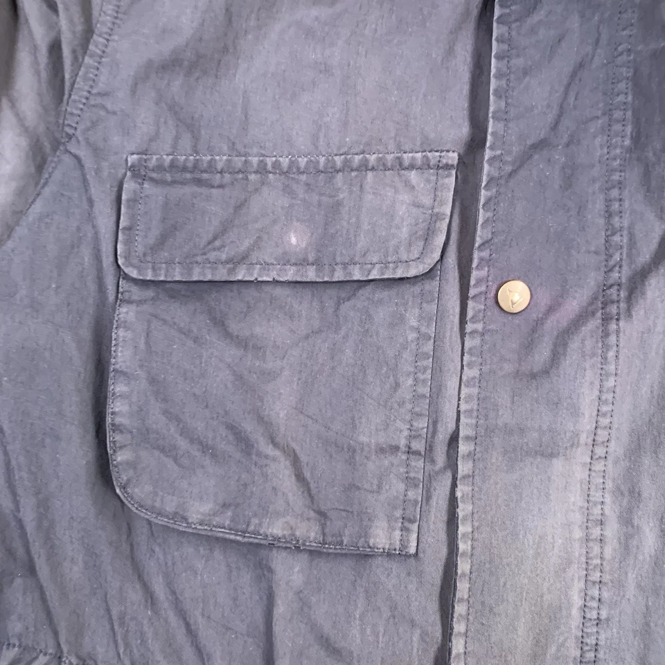 Chaqueta Aquascutum Para Hombre L Azul Utilidad Terraza Casa Cuadros M65 Cierre Militar Foto 4 de 4