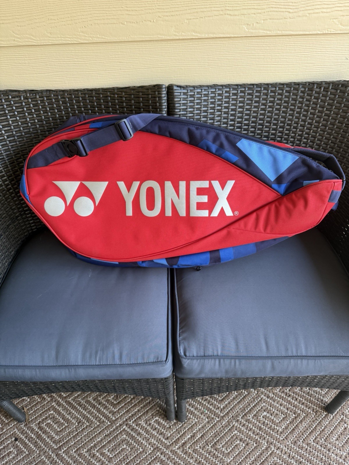 Yonex Pro Racquet 9-Pack Tennis Bag, Red, with Thermo  Guard